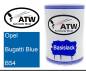 Preview: Opel, Bugatti Blue, B54: 500ml Lackdose, von ATW Autoteile West.